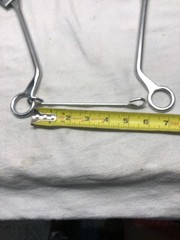 Western Mechanical Hackamore Bit with Braided Leather Noseband 8 » Shank