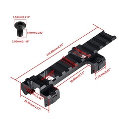 Picatinny Rail Adaptor, Scope Claw Mount Picatinny Rail Base, Low Profile Bra…