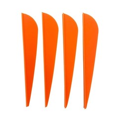 50pcs 3″ 4″Archery Rubber Arrow Vanes Fletches Feather Fletching DIY Bow Hunting