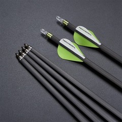 6-PACK 30″ Pure Carbon Arrows Spine 300/350/400 Archery Outdoor Hunting Target