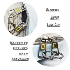 30 Pcs Metal Carabiner Clips 1.6″ Double Sided Spring Gate Hook Keychain