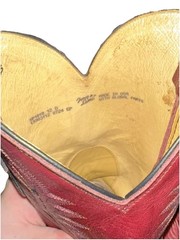 Tony Lama Black Cherry Caiman Cutter Toe Western Boots Men’s Size 12 D SP1018