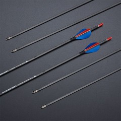 31″ PURE Carbon Arrows ID4.2mm SP500-1200 Fixed Tips for Bow Target Practice