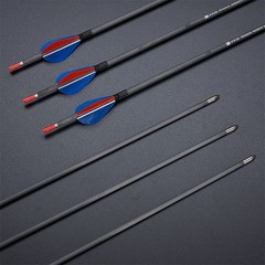 31″ PURE Carbon Arrows ID4.2mm SP500-1200 Fixed Tips for Bow Target Practice