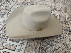 Tony Lama Wool 5X Fur Cowboy Hat Beige Size 6 3/4 Unworn