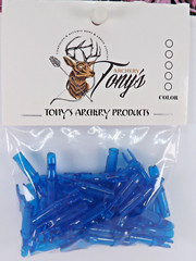 Archery Nocks 6.2mm/0.246″ Transparent Royal Blue 50PK RBNKS69