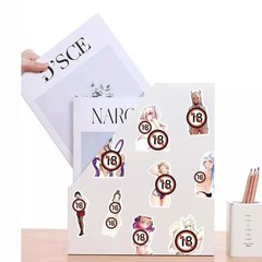 50pcs Sexy Anime Girls Hentai Stickers – Diy Graffiti Decals for Phone, Laptop🔥