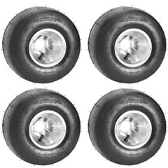 4X 5 Inch Go Kart Wheels 11×7.10-5 Rear Tires Rims 3 Stud Aluminum Racing Set