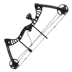 SAS Scorpii 55lbs Bow Kit w/ Arrow Rest, Sight, Release, and Arrows-Black/Camo