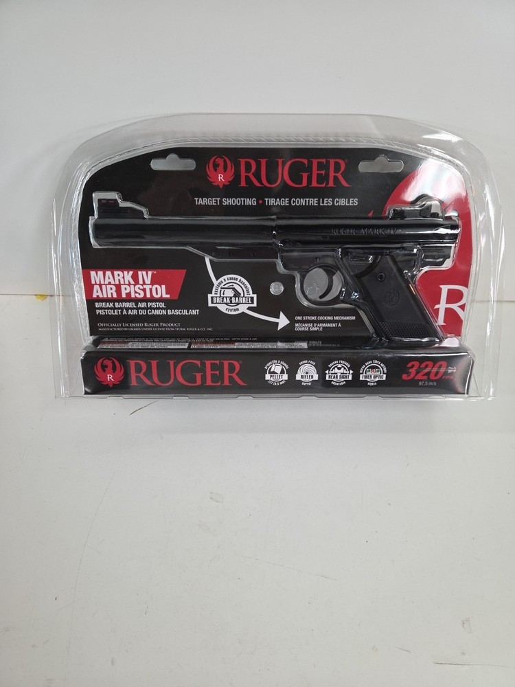 Umarex Ruger Mark IV .177 Pellet Break-Barrel Air Pistol, 320 FPS – 2244245