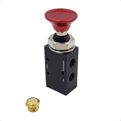 3-Way Three-Way Push/Pull Manual Tailgate Air Valve (Air Valve, W/Knob, Push