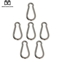 Spring Snap Hook Carabiner Clips 304 Stainless Steel, Set Of 12 264 Lbs