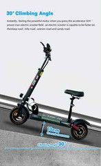 Folding Electric Scooter for Adults with 800W Motor 28Mph Off-Road with Seat kT