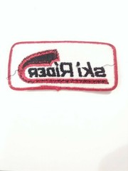 SKI RIDER PATCH 3 1/2 x 1 1/2 INCHES GREAT FOR ANY VINTAGE VAULT COLLECTION!