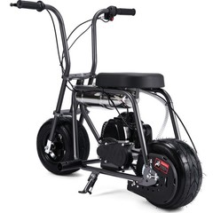 MotoTec Wild Rover 49cc 2-Stroke Kids Gas Mini Bike Grey