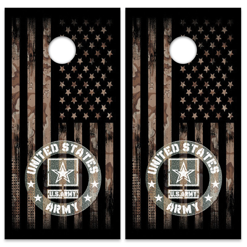 United States Army Cornhole Board Wrap LAMINATED Wraps Decals Vinyl skin