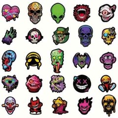 50 Pack of Cool Horror Stickers for Laptop/Water Bottle/Phone Case