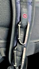 Pack of 6 pcs 3″ Aluminum Carabiner Spring Belt Clip Key Chain D Shape Black