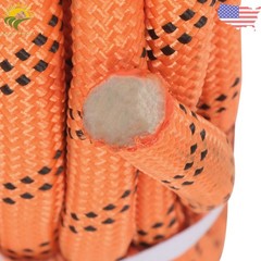 1/2in × 220ft Double Braided Polyester Rope Breaking Strength 8400Pounds Orange