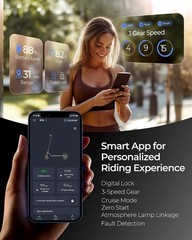 ELECTRIC SCOOTER 500W 30MILE FOR ADULT LONG RANGE COMMUTER ESCOOTER W/ APP