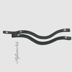 Snap Empty channel Leather Browband english bridle,dressage high quality materia
