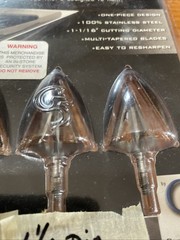 G5 Montec 2 Pack Broadheads 100% steel 100 Grain 1- 125grain