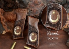 SAR ARMS P8L / P8S / K11 Compatible Walnut Grips Framed