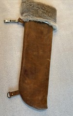Vintage Leather And Fur Arrow Quiver