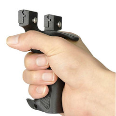 Double Heads Slingshot Catapult Sling Shot 2 Slingshot Head Hunting Steel Ball