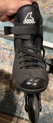 Vintage Lightning Rollerblades Black Inline Skates Size 6 In great shape