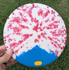 Vibram OLace Disc Golf 174g M Rubber Medium Firm Red White Blue O Lace