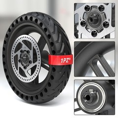 1PZ SH7-N2B 8.5 Inch Solid Tire Rear Wheel with Brake Disk Replacement for Xi…