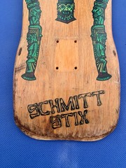 Vintage Skateboard OG Schmitt Stix Skateboards Monty Nolder 1986 Totem