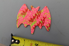 ALVA Skateboards Red Pink Gothic Bat Dogtown Z2 Skateboarding Rip Grip STICKER