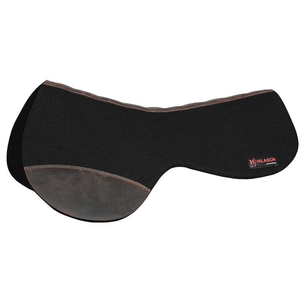 HS HILASON Western Horse Wool Felt Round Contoured Western Saddle Pad W/