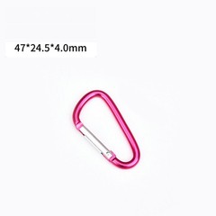 10/50 PCS Carabiner D Shape Spring Clip Snap Key Hook Keychain Buckle