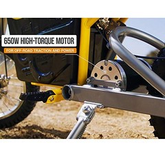 Dirt Rocket Electric Motocross Off-Road Bike Standard Packaging Mx650 (Yellow)