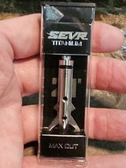 Sevr Titanium (Ti) 2.1 100grain 8-32 Thread Hybrid Broadhead New