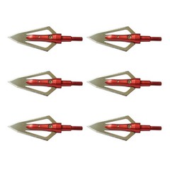 6/12pcs Hunting 100 Grain Broadheads Arrowheads for Outdoor Hunting Shooting