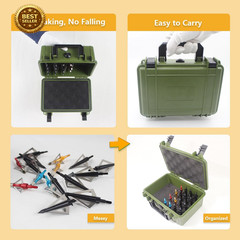 Archery Broadhead Box Hunting Accessory Case Holds 28 Broadheads (Case Only) – G