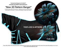 Custom Made Cordura 600D Horse Turnout Blanket with Polyfill