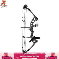 Compound Bow Kit with 12 Arrows Right Hand Archery Hunting Set Black 30-55lbs