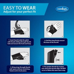 Comfort Cool Thumb CMC Restriction Splint, Right, Large, Lightweight Brace