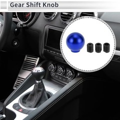 Round Ball Shift Knob Universal Gear Shifter Knob Aluminum Alloy Stick Blue