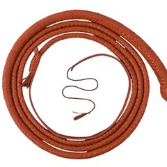 Genuine Cowhide Leather Bullwhip 04 Feet Long 12 plaits Tan Heavy Duty Whips