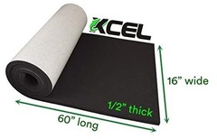 Xcel Marine Foam Roll Self Adhesive – Black 60 X 16 X 1/2 Closed Cell Foam