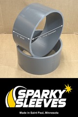 PVC Drift Trike Sleeves 10″ Diameter 5″ Wide 3/8″ Thick with Clean Edges