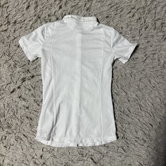 Women’s XS White Carma Short Sleeve Horseback Riding Show Shirt