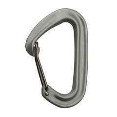 Silver Carabiner One Size Lightweight 22 kN Strength Redesigned for Safety