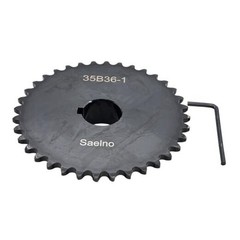 #35 Roller Chain Sprocket Type B 1 inch Bore 36 Tooth, Hardened Antirust 1045